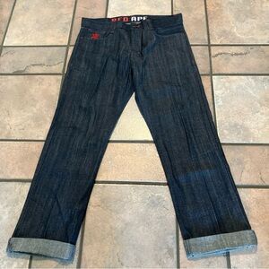 red ape dark blue denim 36x31 mens vintage